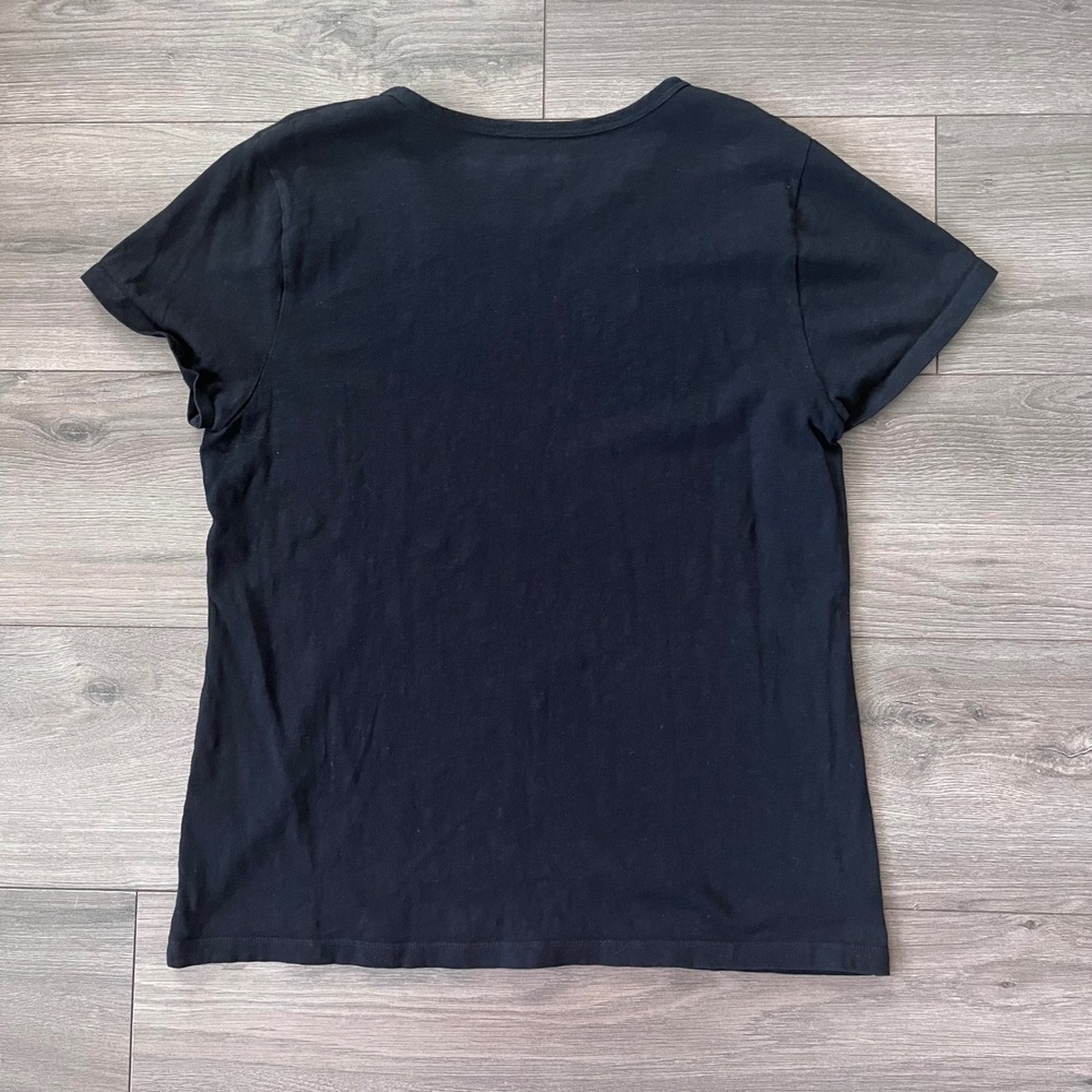 J.Crew Studio Tee Black 100% Cotton Short Sleeve Crew Neck T-Shirt Womens XL